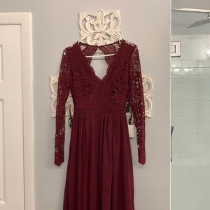 NEW with tags LuLus small never worn evening dress burgundy